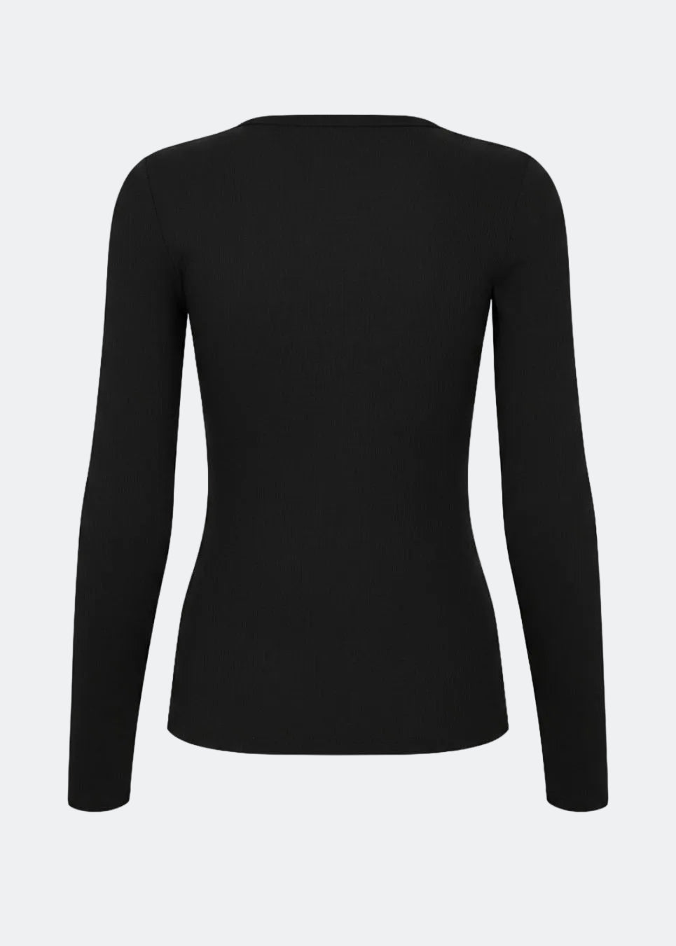 Basic black t-shirt in soft cotton rib with stretch. Igormd short t-shirt has a tight fit with short sleeves.&nbsp;