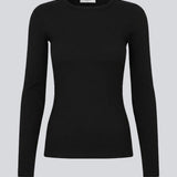 Basic black t-shirt in soft cotton rib with stretch. Igormd short t-shirt has a tight fit with short sleeves.&nbsp;
