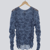 Modström Preloved Nicky print top - Marine Fleur