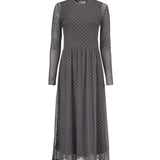 Modström Preloved Fairy print dress - Blue Camel Check