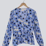 Modström Preloved TorahMD print top - Blue Pearl Flower