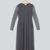 Modström Preloved Fairy print dress - Blue Camel Check
