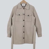 Modström Preloved OliviaMD coatigan - Beige melange