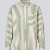 Millemd shirt  - Medium Green Stripe