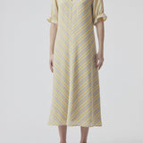 Modström Preloved Clementine print dress - Faded Stripe