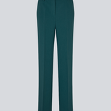 The dark green gale pants has a classic design. The pants has straight, wide legs with pressfolds, which creates an elegant look.