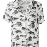 Modström Preloved Ivar print shirt  - Shore