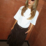 Pablomd wide pants - Seal Brown