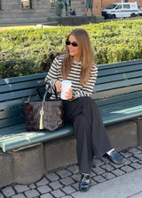 Typemd LS polo - Chocolate Chip Stripe