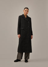 JuniperMD check coat - Dark Gray Check