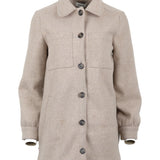 Modström Preloved Tanja solid coatigan - Beige melange