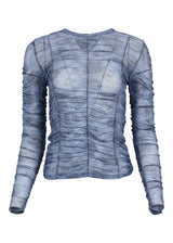 Modström Preloved Nicky print top - Marine Fleur