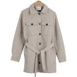 Modström Preloved OliviaMD coatigan - Beige melange