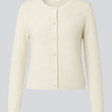 Fitted cardigan in soft knit. The TreeMD cardigan features a high collar and a front zipper – simple, functional, and easy to wear.
