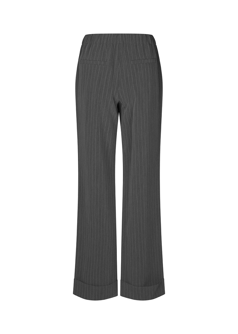 Wide pants with covered elastic at waist for comfort. AbrahamMD pants have pockets at the side seam, decorative paspel back pockets and a wide turn-up on the legs.  Buy the matching blazer: AbrahamMD blazer.