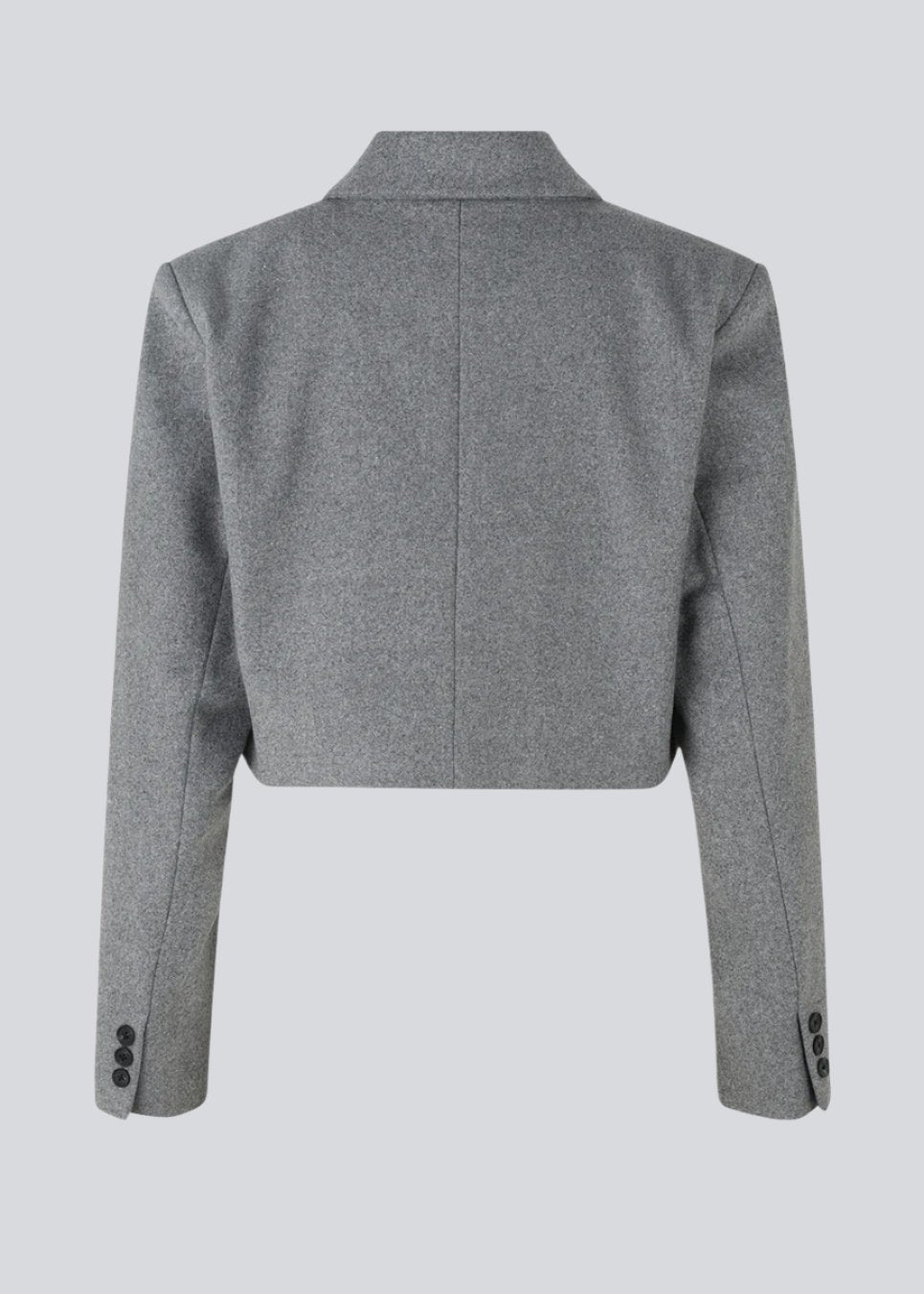 Short, double-breasted blazer in a wool quality. AidenMD blazer fits straight and has a collar and notch lapels with four buttons in front. Lined.