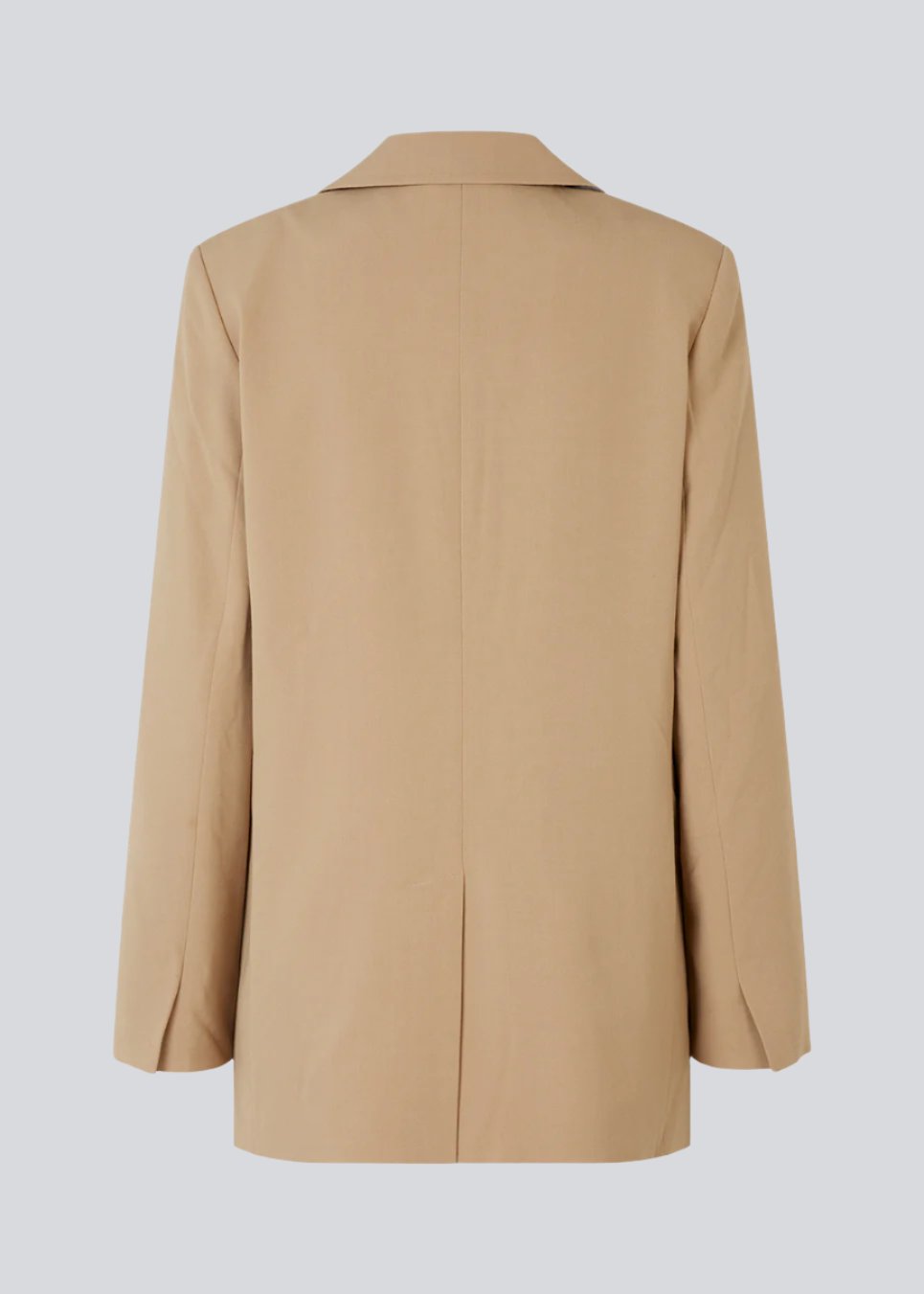 Oversized blazer with a drapey fit. AnkerMD blazer has collar and notch lapels with single-button closure. Flap welt front pockets. Slits on cuffs and single back vent. Lined.  Buy matching pants or a skirt: AnkerMD pants, AnkerMD wide pants, or AnkerMD skirt, in the same color to complete the look.
