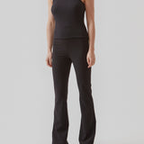Pants in a slim silhouette with hidden closure at one side. AnkerMD slit pants have decorative paspel back pockets, sewn-in creases, and slits at hems.  Buy matching blazer: AnkerMD blazer, in the same color to complete the look. 