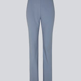 Pants in the color Dusk in a slim silhouette with hidden closure at one side. AnkerMD slit pants have decorative paspel back pockets, sewn-in creases and slits at hems.