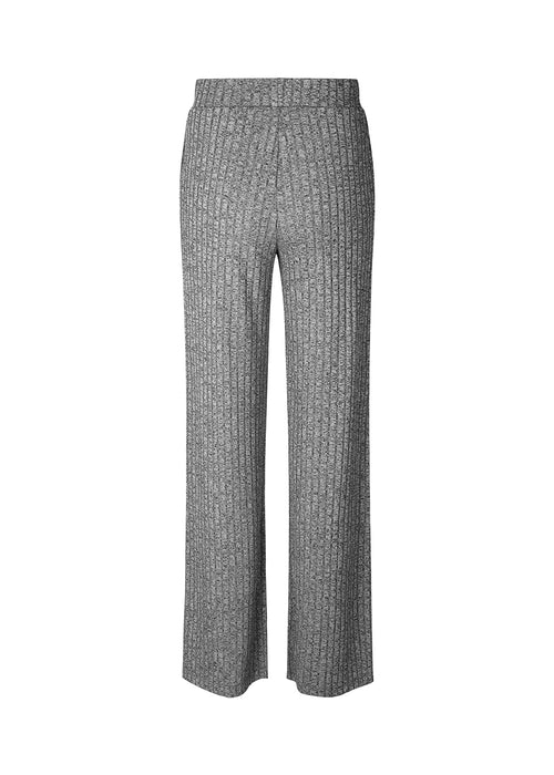 Melange knit pants in grey with a relaxed shape. BeckMD pants are made from a stretchy, rib-knitted quality with wide legs and covered elasticated waist. A matching top is available