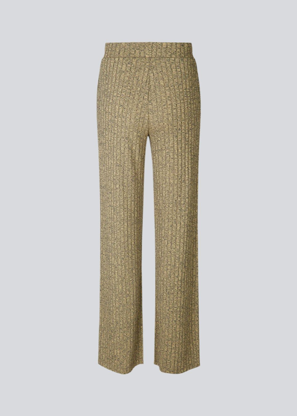 Melange knit pants with a relaxed shape. BeckMD pants are made from a stretchy, rib-knitted quality with wide legs and covered elasticated waist. Matching top is available here: BeckMD top.