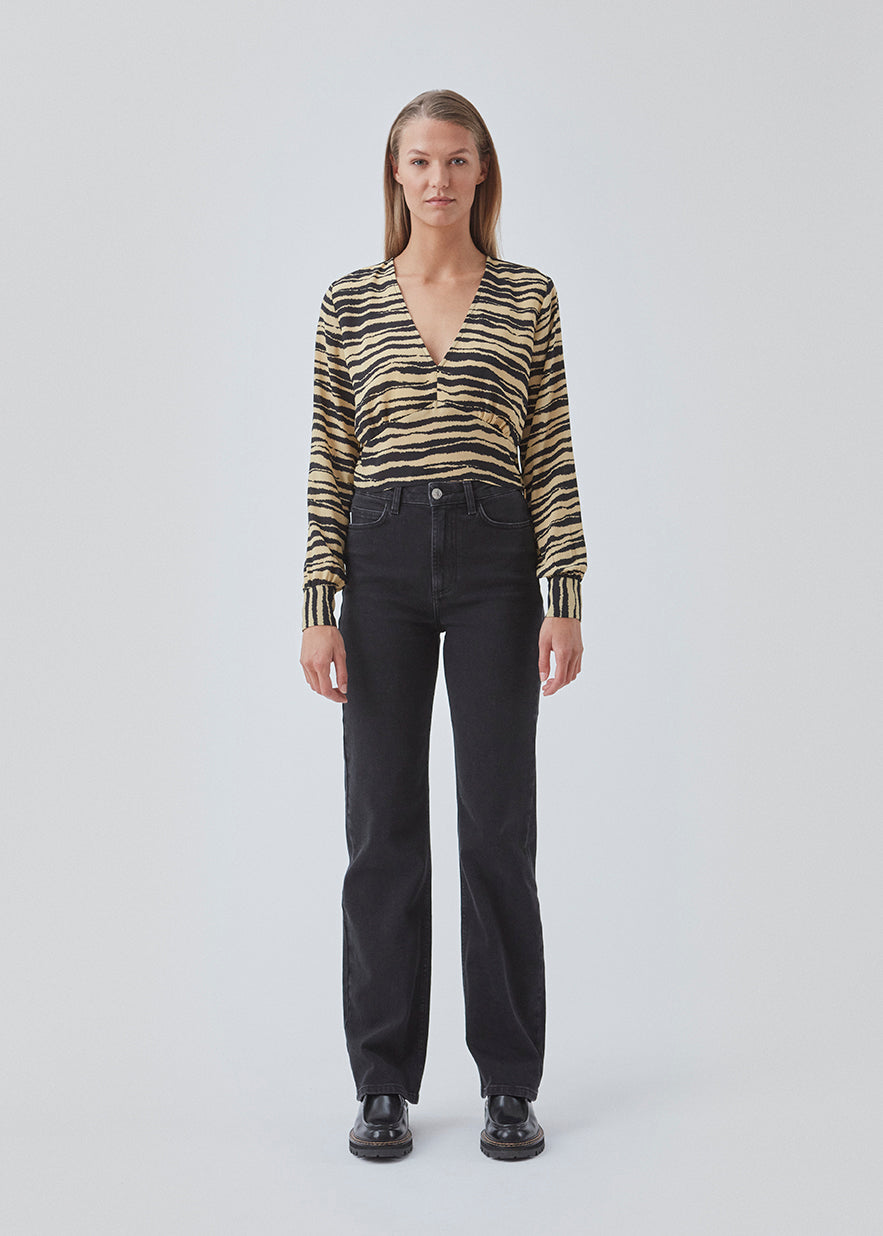 BeckyMD print top - Moonstone Tiger