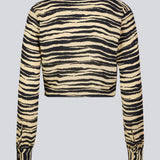 BeckyMD print top - Moonstone Tiger