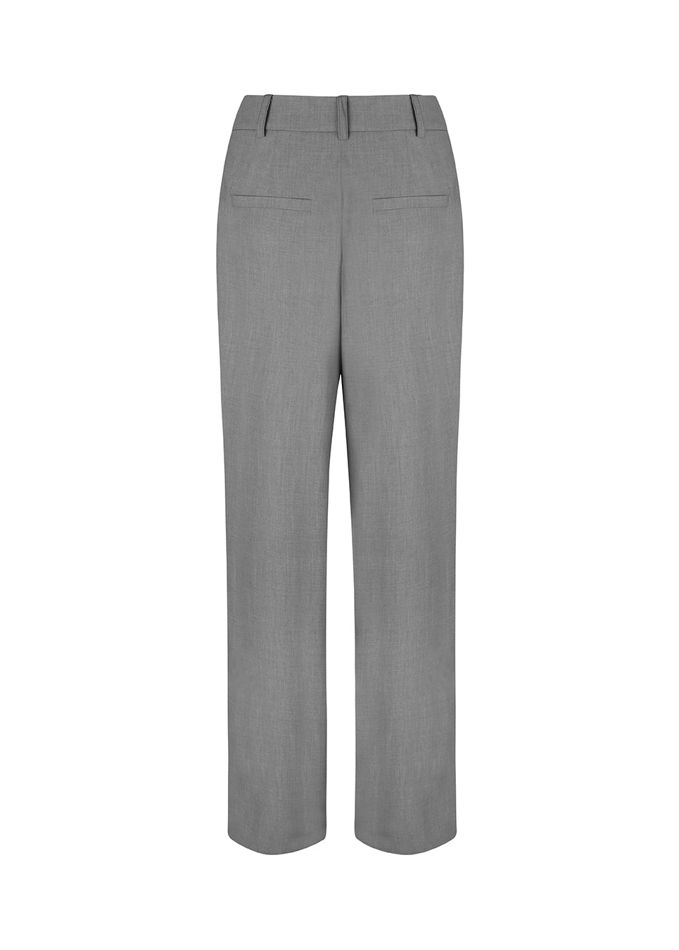 High-waisted pants with pleats and long, wide legs. BennyMD pants has zip fly and button, belt loops, discreet side pockets, and decorative paspoil pockets on the back.