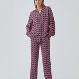 BorysMD print pants - Graphic Heart Cosmos Pink