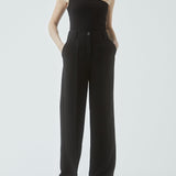 Comfortable, basic top in a soft cotton rib. Igor one shoulder top has a tight fit and asymmetrical strap, which makes the top perferct for a sporty look.
