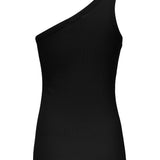 Comfortable, basic top in a soft cotton rib. Igor one shoulder top has a tight fit and asymmetrical strap, which makes the top perferct for a sporty look.