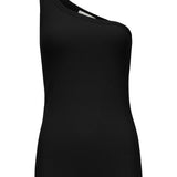 Comfortable, basic top in a soft cotton rib. Igor one shoulder top has a tight fit and asymmetrical strap, which makes the top perferct for a sporty look.