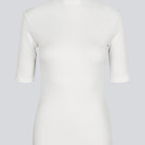 Short-sleeved t-shirt with a high neck. Krown t-shirt is in a nice rib quality and has a tight fit. A must-have basic styles in your waredrobe.