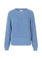 Omen o-neck is a classic sweater in a breezy cotton quality.The fit is relaxed with a round neckline and long sleeves. Ribbed trimmings at neck, sleeves and body.