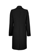 Beautiful, long wool coat in black. Pamela coat is closed by 3 big buttons at front and is waisted, which gives a feminine look. Because of the high content of wool you will be able to keep warm all through fall and the mild winters.