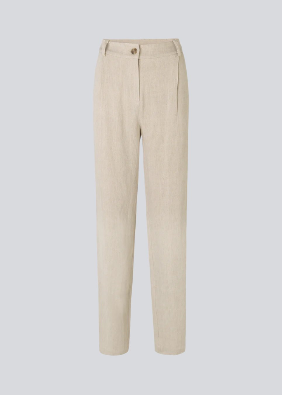 Pants with a straight fit in an airy linen quality. Park pants have a classic suit pants look, that can be enhanced by the matching blazer. The model is 173 cm and wears a size S/36