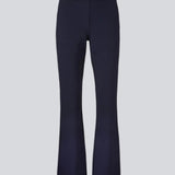 Nice pants with flared legs and front pockets. The stretchy material and elastic waist creates the perfect fit. Tanny Flare Pants in Navy sky is a must-have style in your wardrobe. 