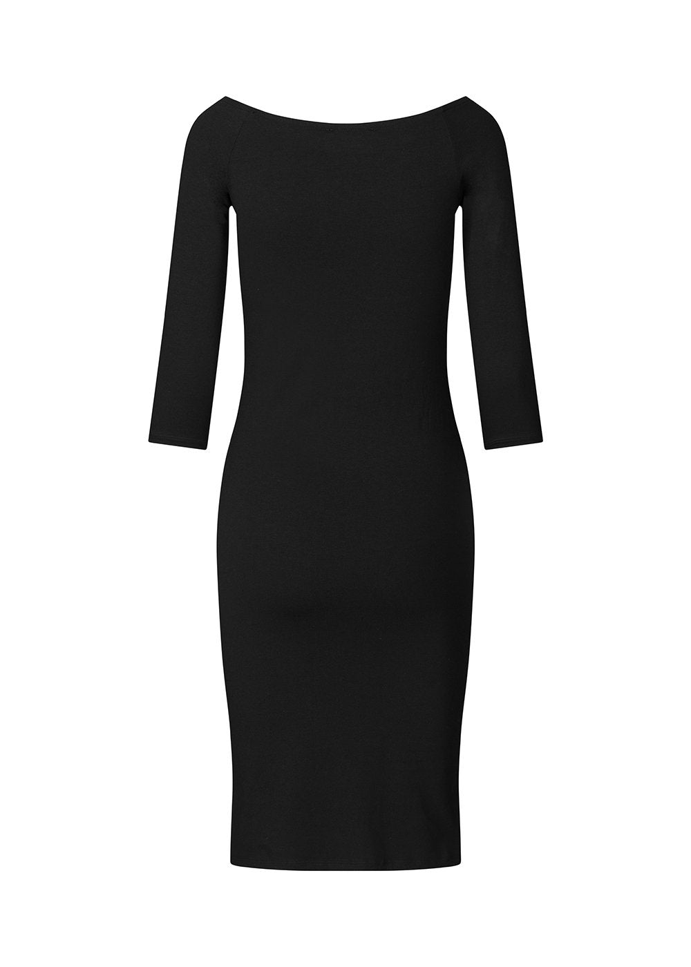 Tansy dress is an off shoulder dress with narrow sleeves. The dress has a clean look and a slim fit. Tansy dress is a knee lenght dress and a basic must-have style in your waredrobe.