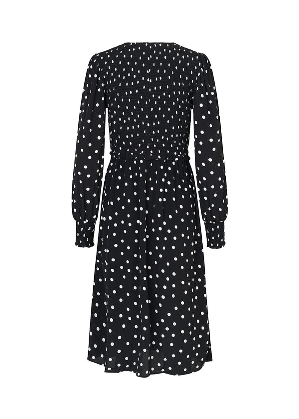 Tomme print dress - Bold Dot Black