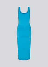 Nice, basic dress in blue with wide straps and a tight, long fit. Tulla x-long is a musthave in any wardrobe. The model is 173 cm and wears a size S/36